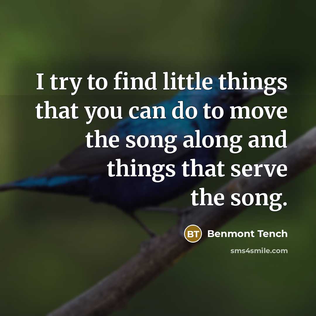 “I try to find little things that you can do…” quote by Benmont Tench