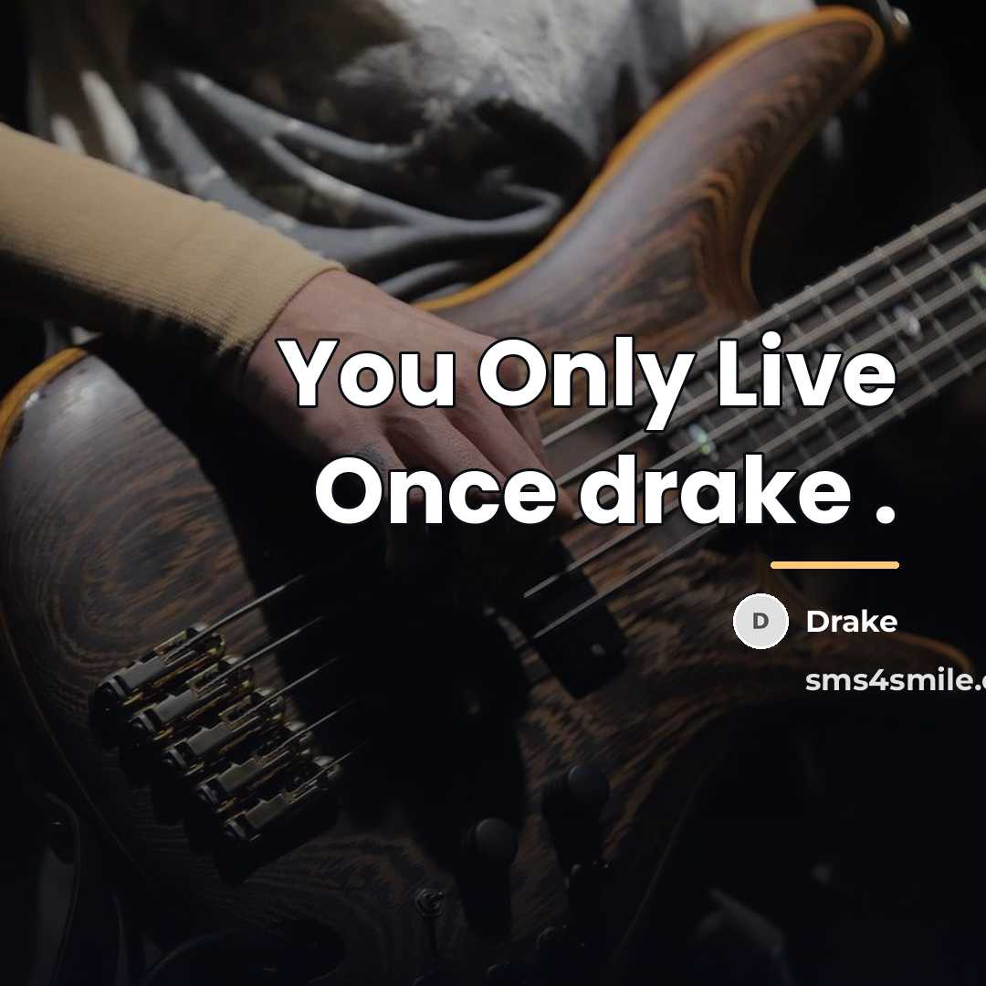 “You Only Live Once drake .…” quote by Drake