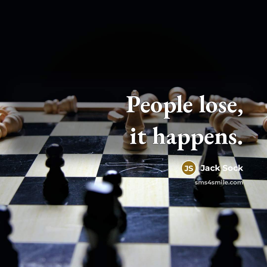 “People lose, it happens.…” quote by Jack Sock