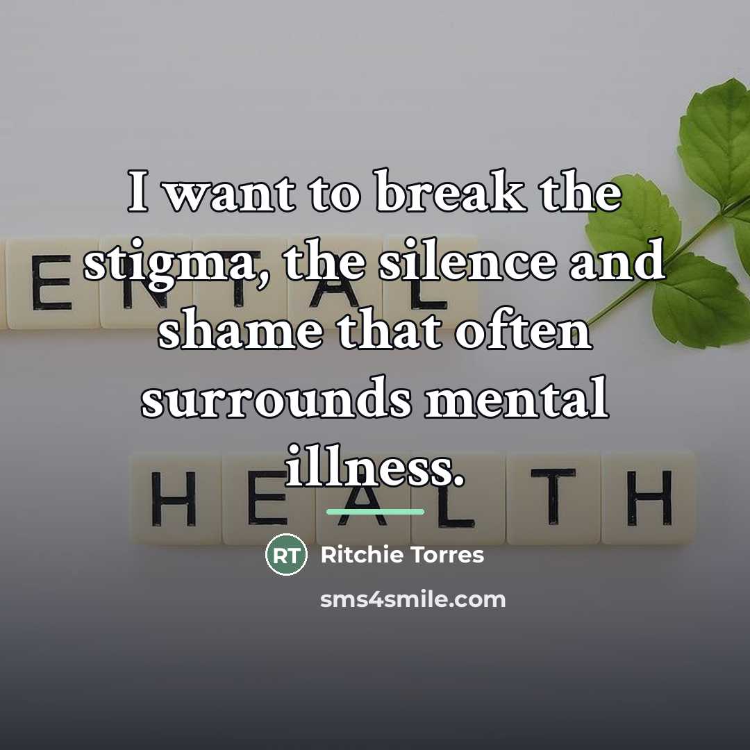 “I want to break the stigma, the silence and shame…” quote by Ritchie Torres