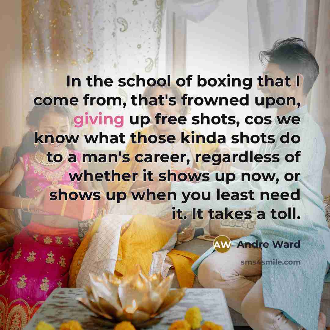 “In the school of boxing that I come from, that's…” quote by Andre Ward