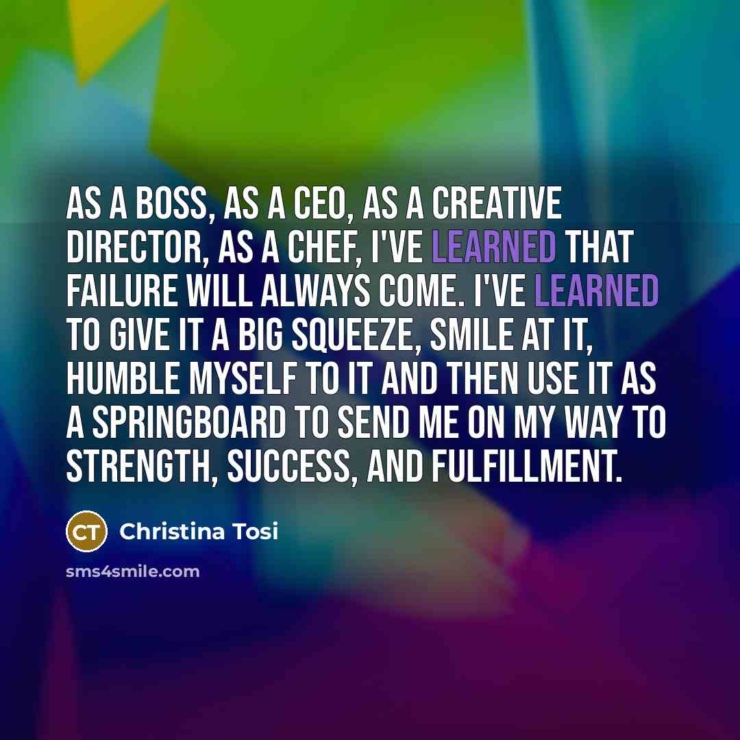 “As a boss, as a CEO, as a creative director,…” quote by Christina Tosi