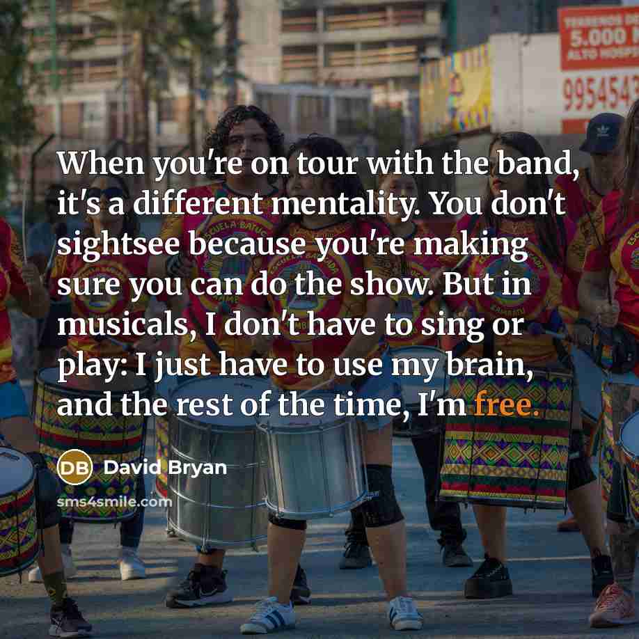 “When you're on tour with the band, it's a different…” quote by David Bryan