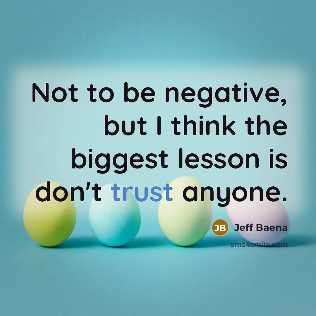 “Not to be negative, but I think the biggest lesson…” quote by Jeff Baena