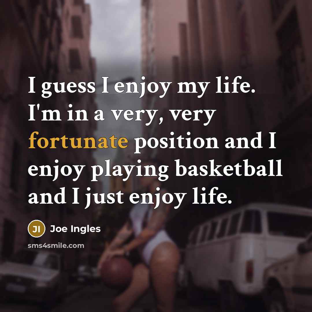 “I guess I enjoy my life. I'm in a very,…” quote by Joe Ingles