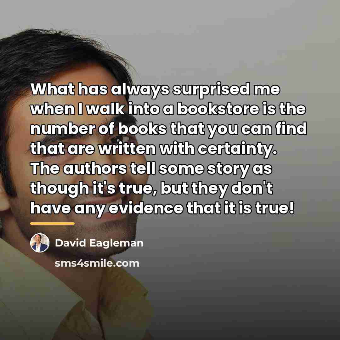 “What has always surprised me when I walk into a…” quote by David Eagleman