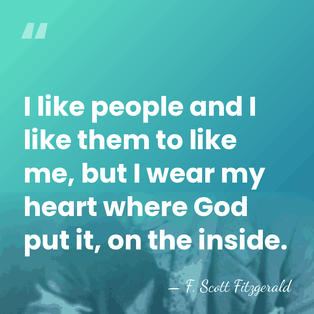 I like people and I like them to like me, but I&hellip; - F. Scott Fitzgerald
