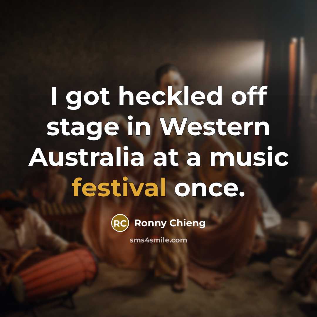 “I got heckled off stage in Western Australia at a…” quote by Ronny Chieng