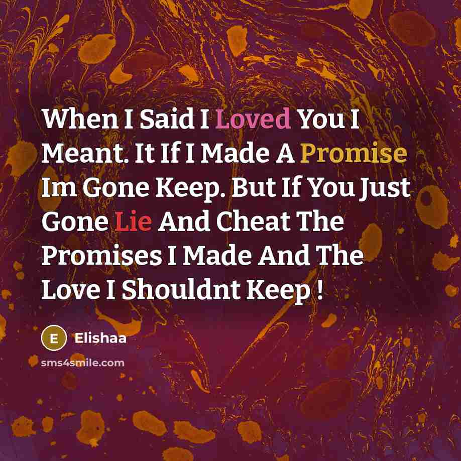 “When I Said I Loved You I Meant. It If…” quote by Elishaa