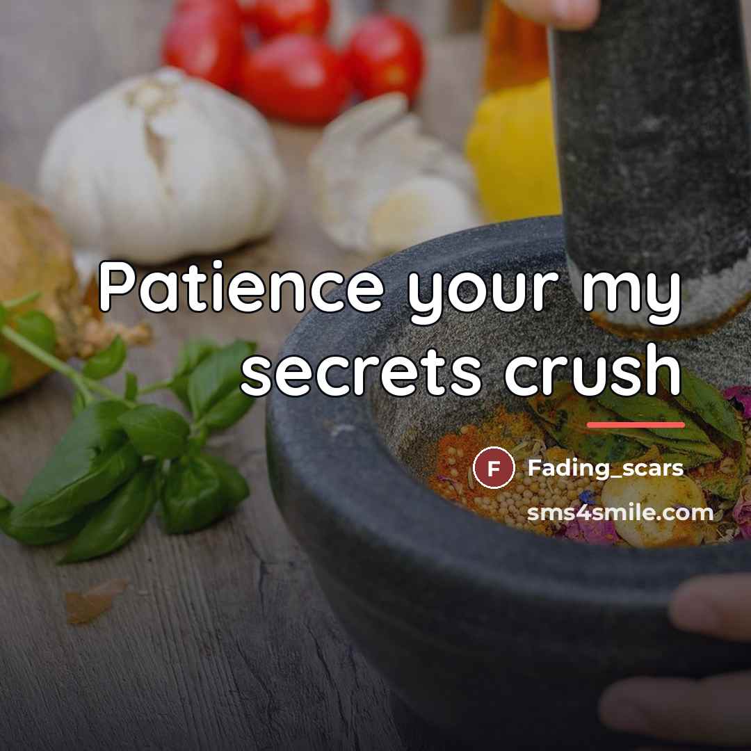“Patience your my secrets crush…” quote by Fading_scars