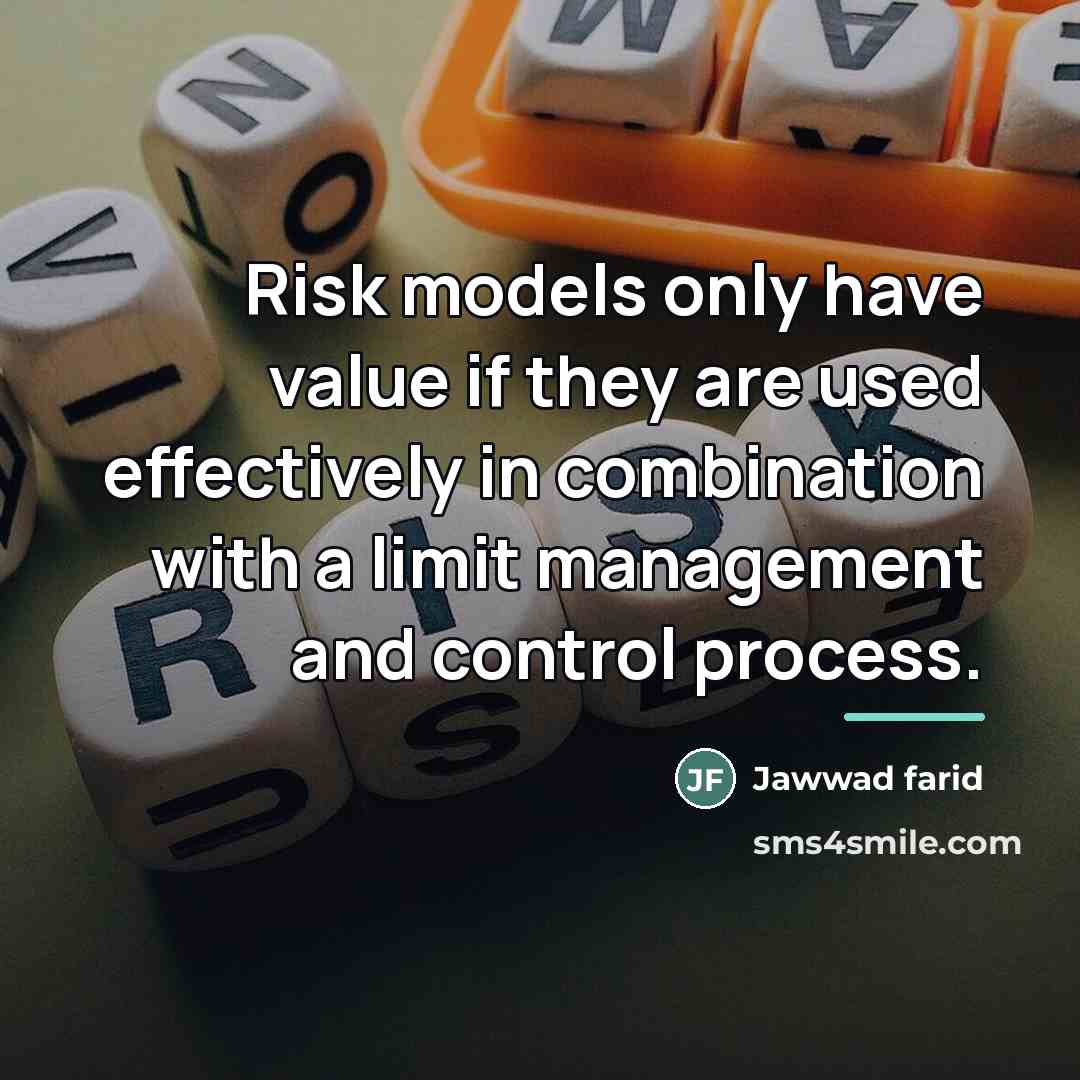 “Risk models only have value if they are used effectively…” quote by Jawwad farid