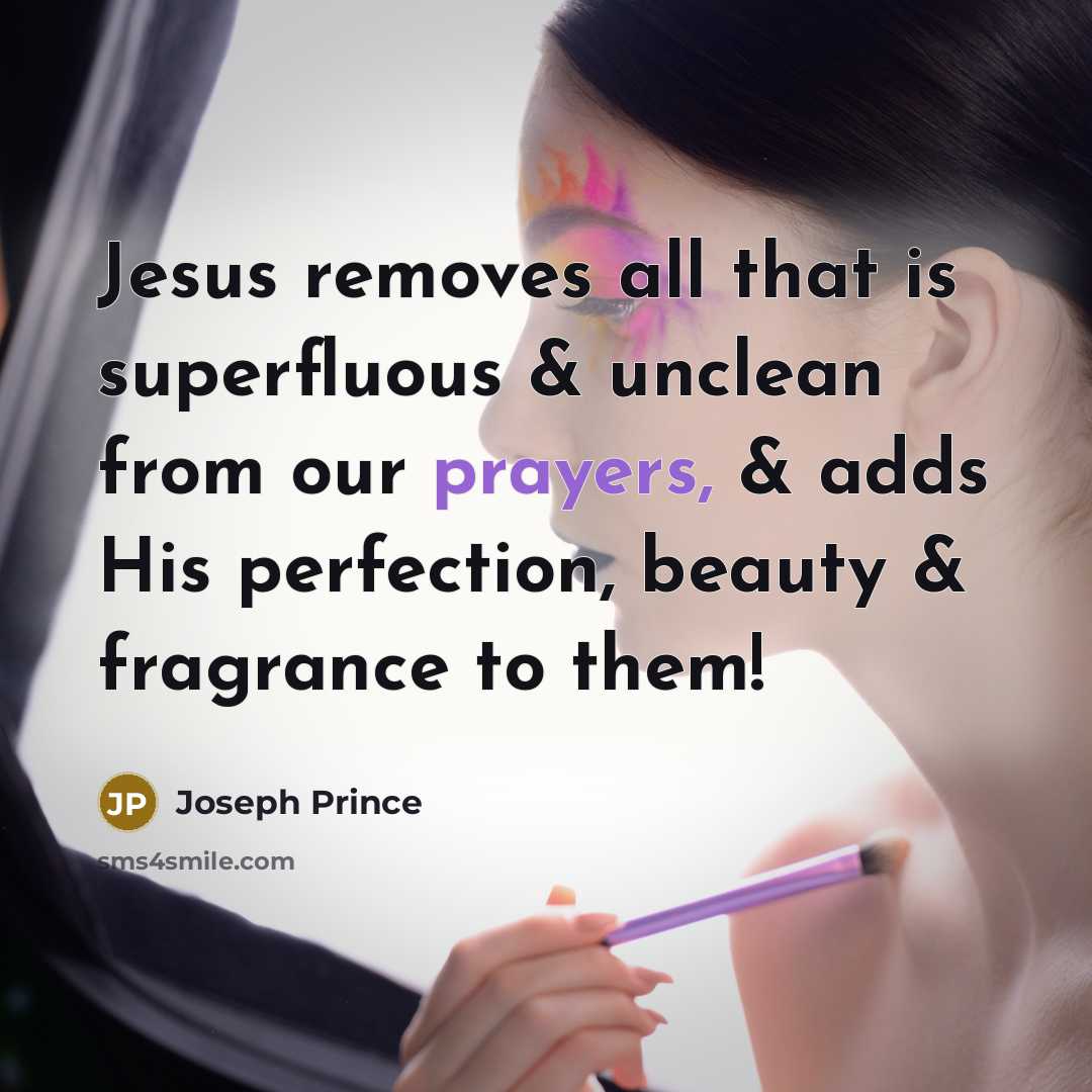 “Jesus removes all that is superfluous & unclean from our…” quote by Joseph Prince