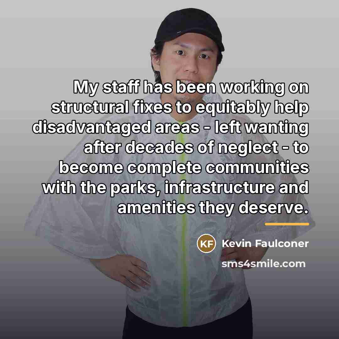 “My staff has been working on structural fixes to equitably…” quote by Kevin Faulconer