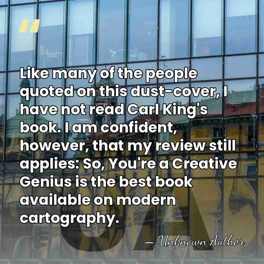 Like many of the people quoted on this dust-cover, I have not&hellip; - Unknown Author