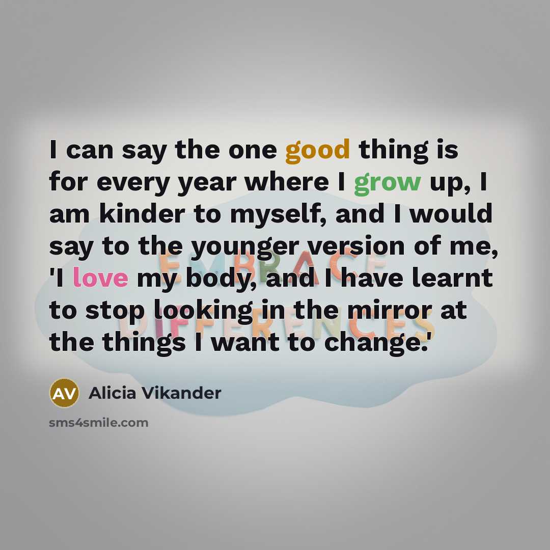 “I can say the one good thing is for every…” quote by Alicia Vikander