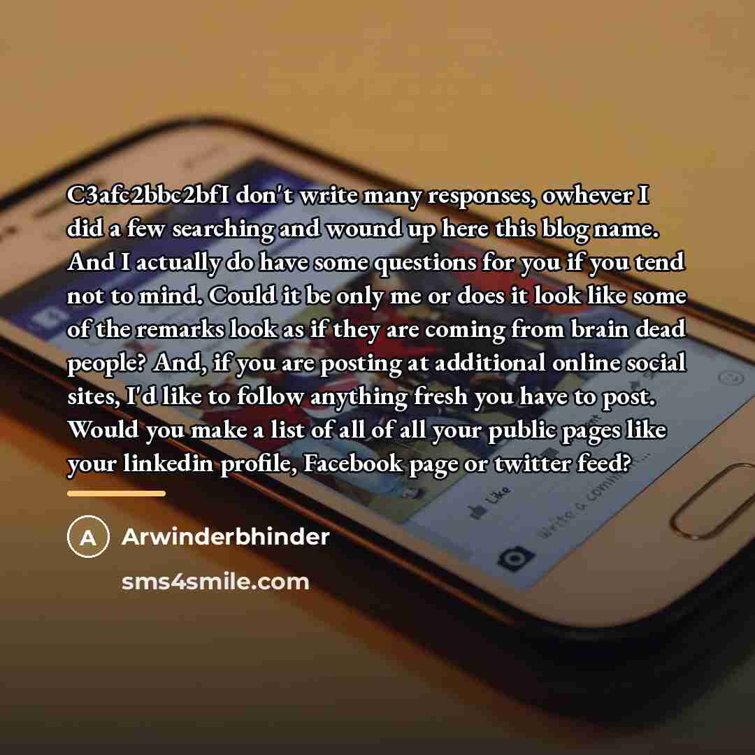 “C3afc2bbc2bfI don't write many responses, owhever I did a few…” quote by Arwinderbhinder