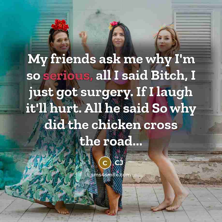 “My friends ask me why I'm so serious, all I…” quote by CJ