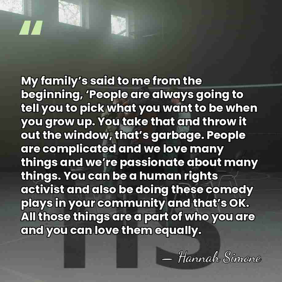 My family’s said to me from the beginning, ‘People are always going&hellip; - Hannah Simone