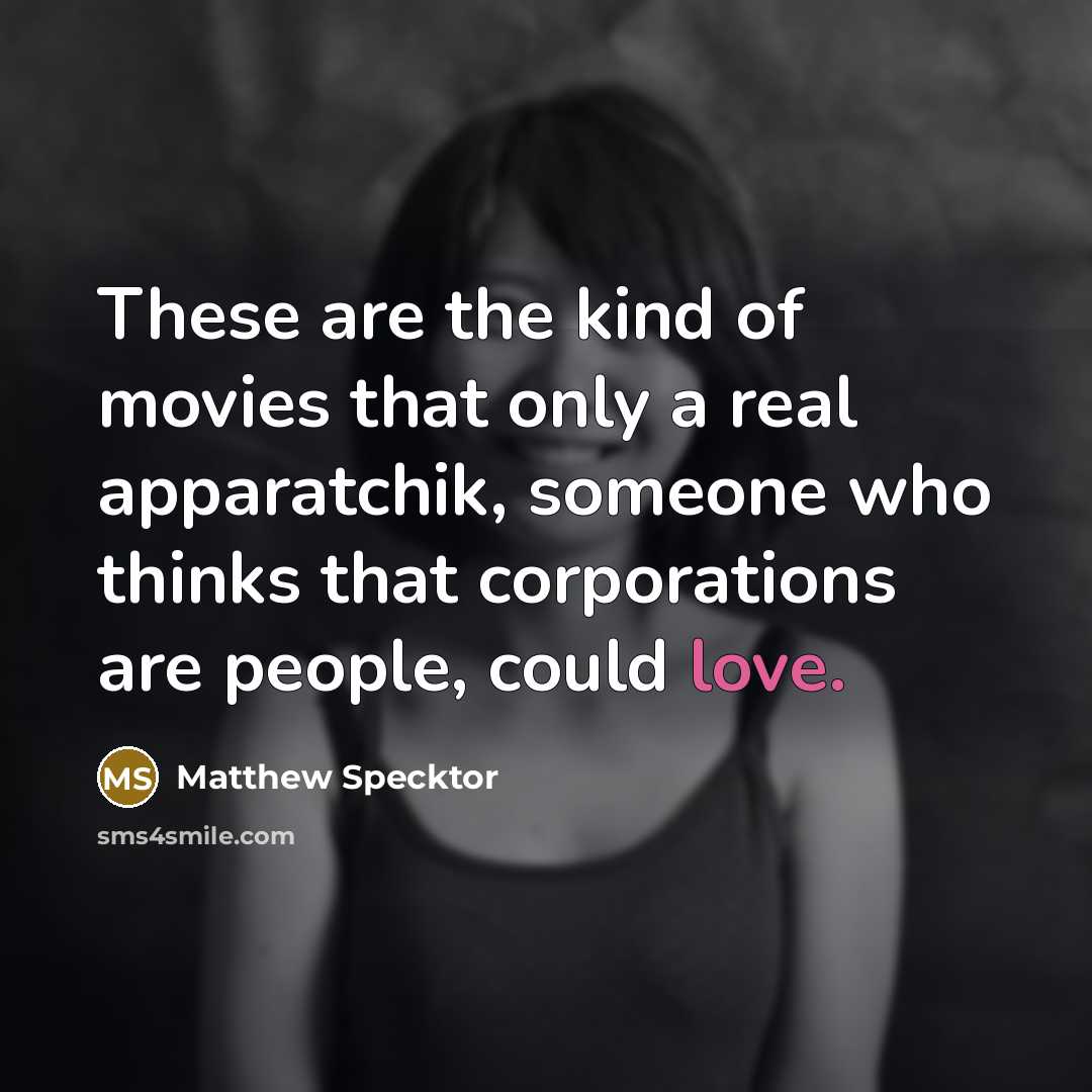 “These are the kind of movies that only a real…” quote by Matthew Specktor