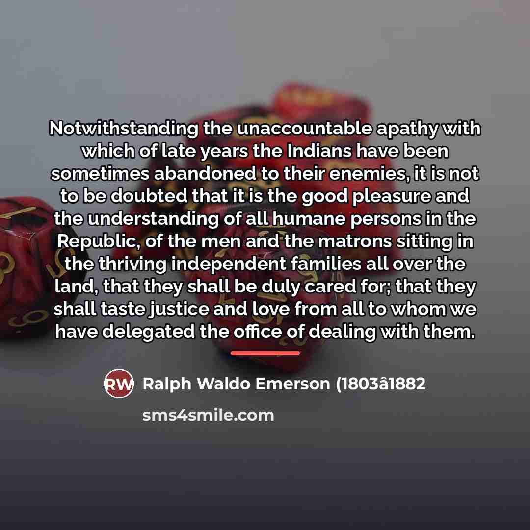 “Notwithstanding the unaccountable apathy with which of late years the…” quote by Ralph Waldo Emerson (1803â1882