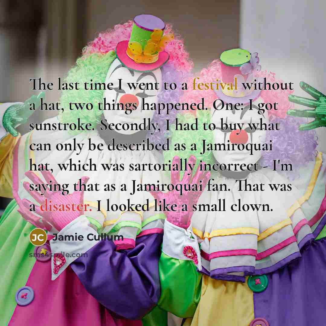 “The last time I went to a festival without a…” quote by Jamie Cullum