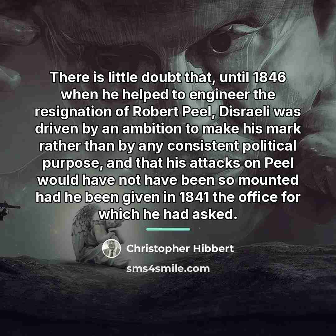“There is little doubt that, until 1846 when he helped…” quote by Christopher Hibbert