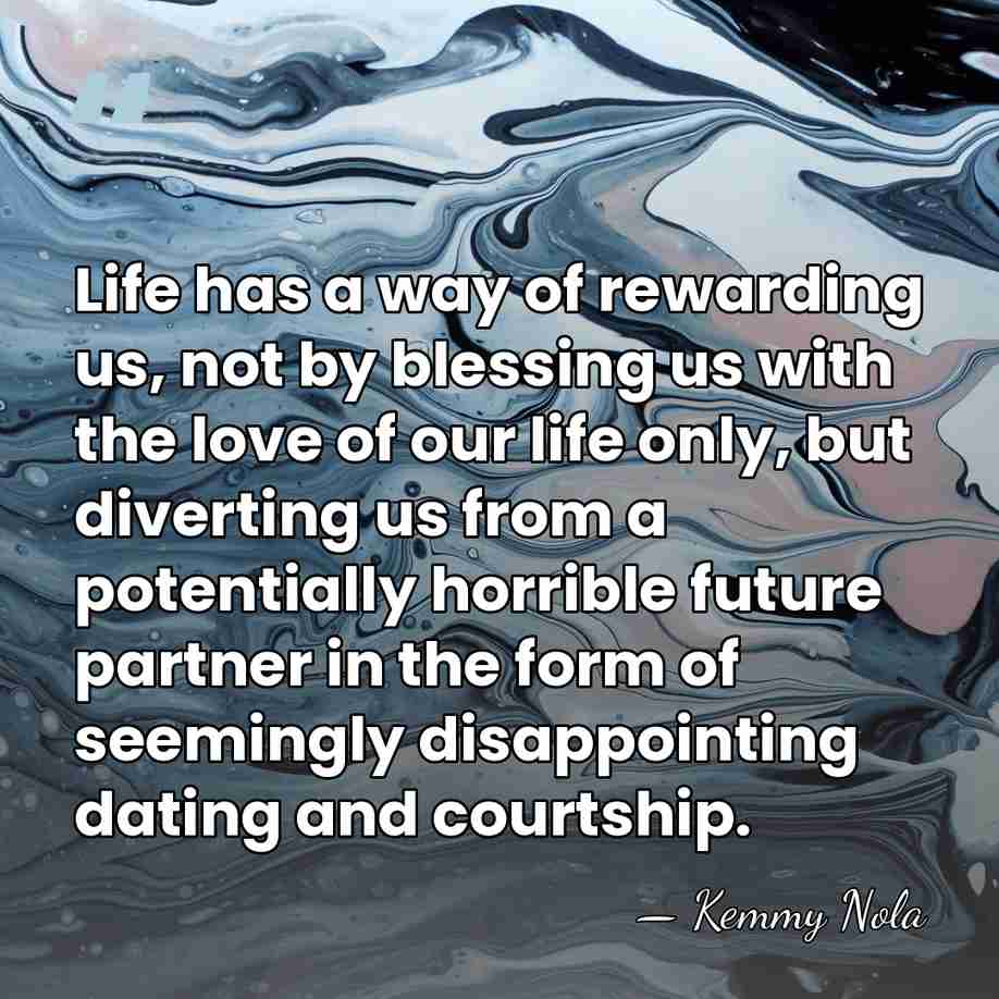 Life has a way of rewarding us, not by blessing us with&hellip; - Kemmy Nola