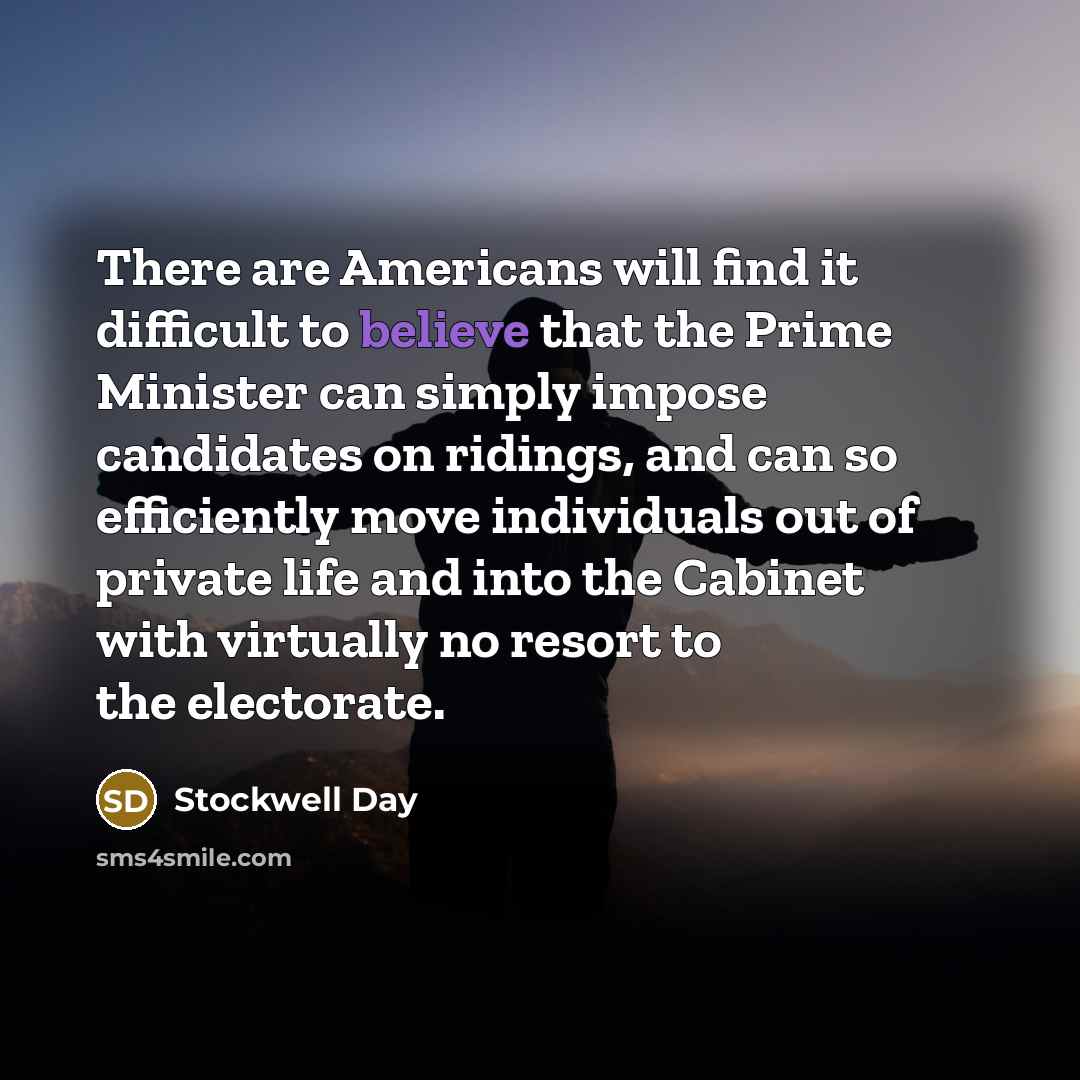 “There are Americans will find it difficult to believe that…” quote by Stockwell Day