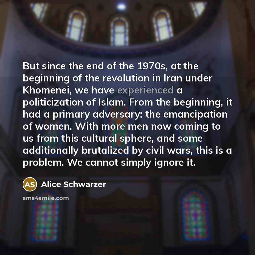 “But since the end of the 1970s, at the beginning…” quote by Alice Schwarzer