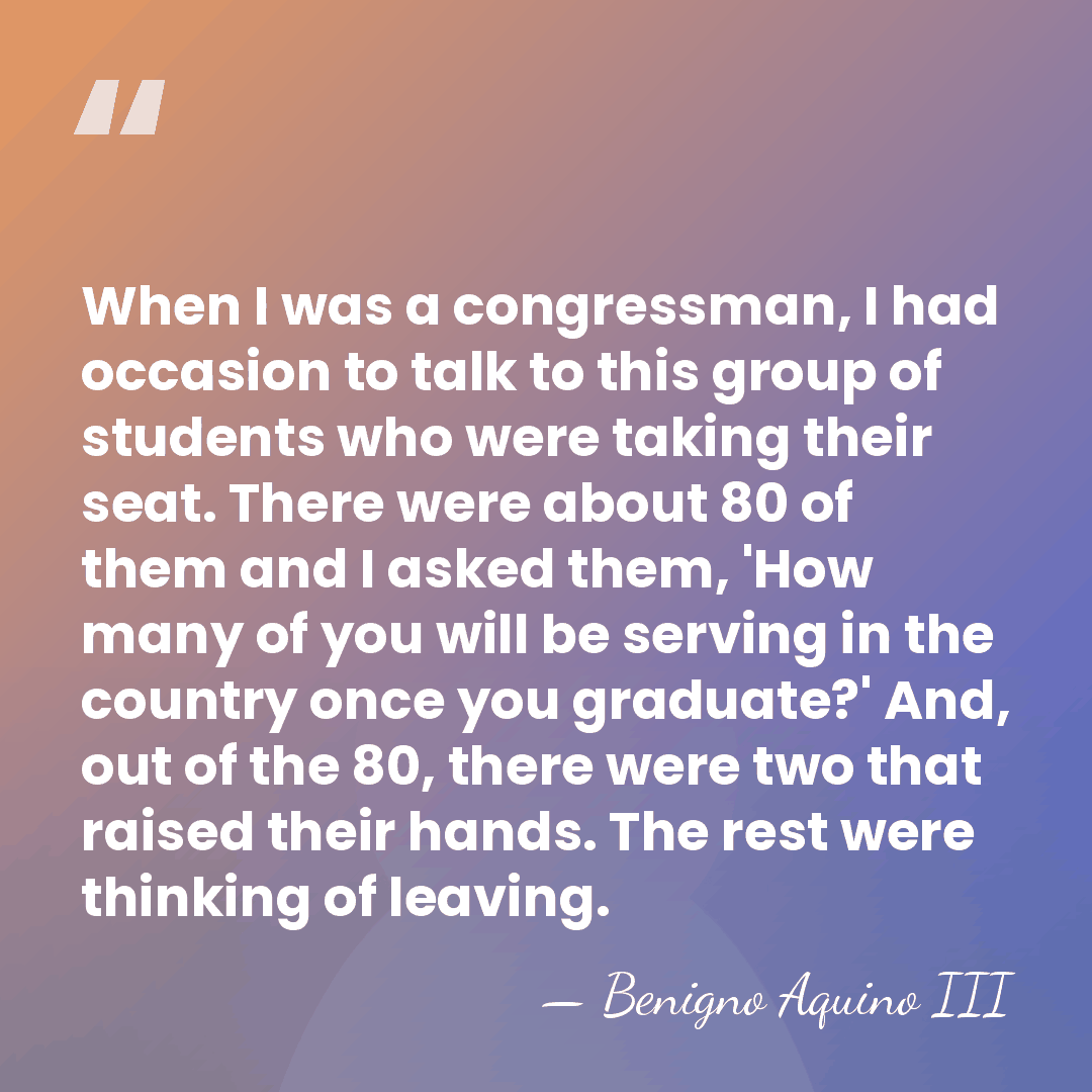 When I was a congressman, I had occasion to talk to this&hellip; - Benigno Aquino III