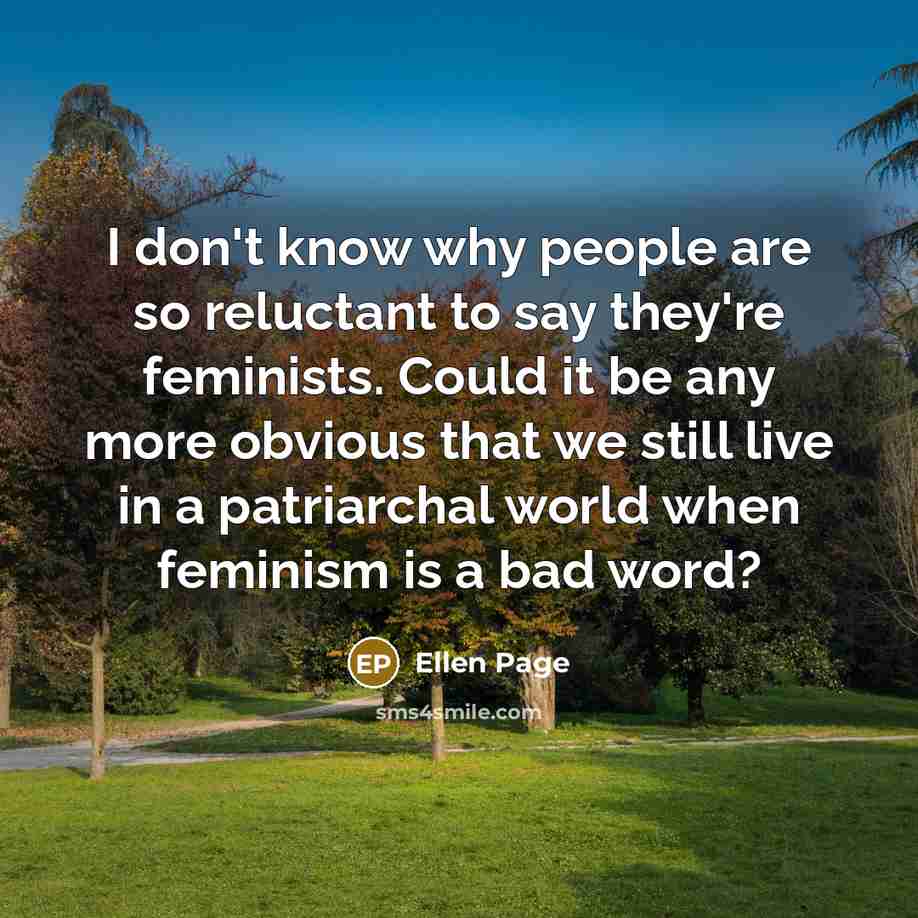 “I don't know why people are so reluctant to say…” quote by Ellen Page