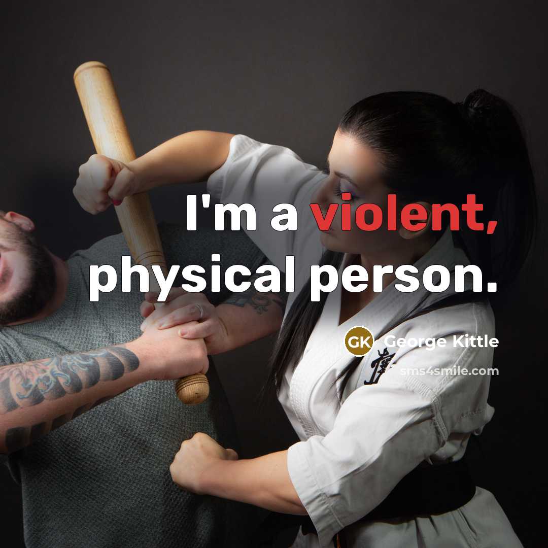 “I'm a violent, physical person.…” quote by George Kittle