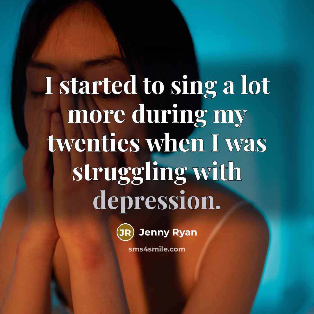 “I started to sing a lot more during my twenties…” quote by Jenny Ryan