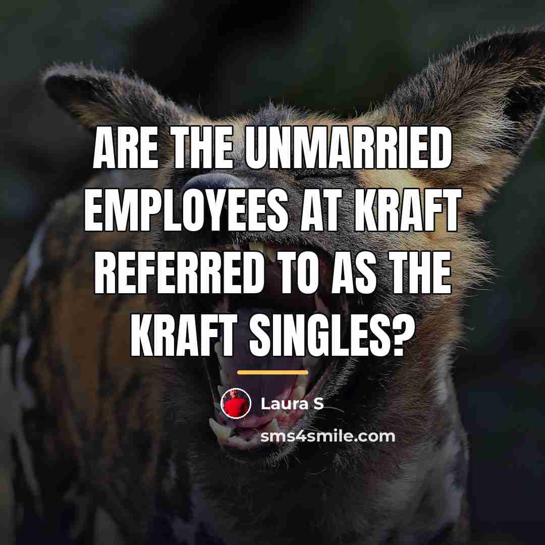 “Are the unmarried employees at Kraft referred to as the…” quote by Laura S