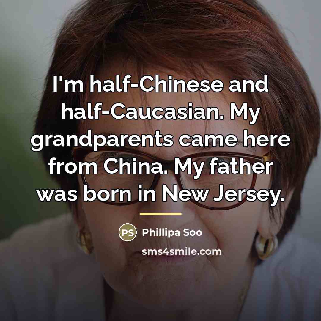 “I'm half-Chinese and half-Caucasian. My grandparents came here from China.…” quote by Phillipa Soo