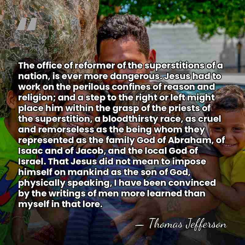 The office of reformer of the superstitions of a nation, is ever&hellip; - Thomas Jefferson