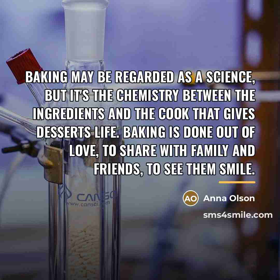 “Baking may be regarded as a science, but it's the…” quote by Anna Olson