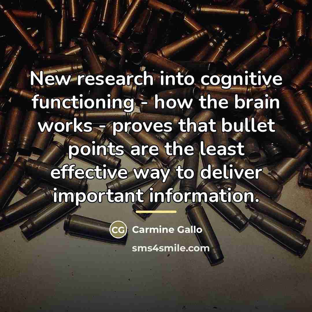 “New research into cognitive functioning - how the brain works…” quote by Carmine Gallo