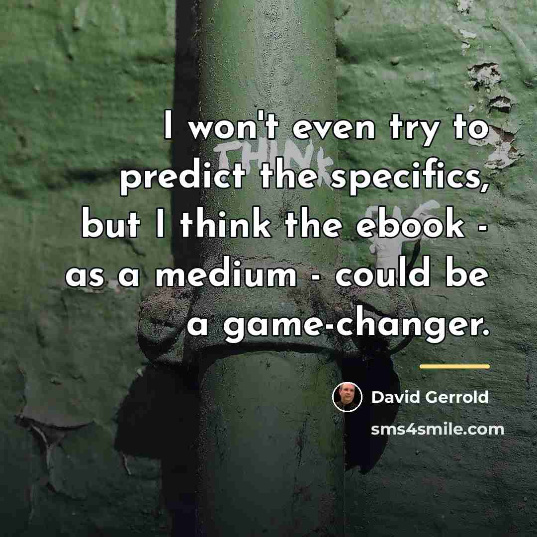 “I won't even try to predict the specifics, but I…” quote by David Gerrold