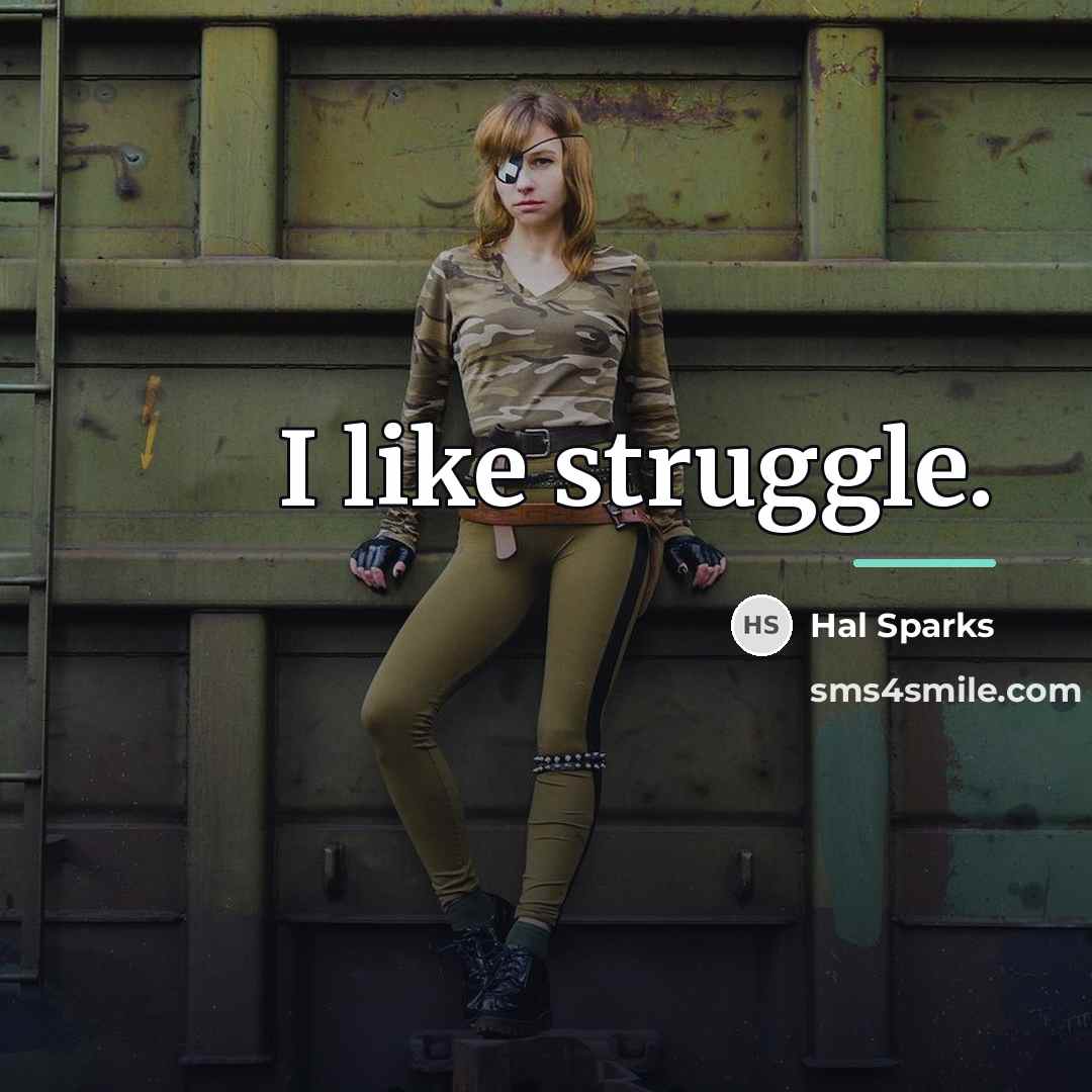 “I like struggle.…” quote by Hal Sparks
