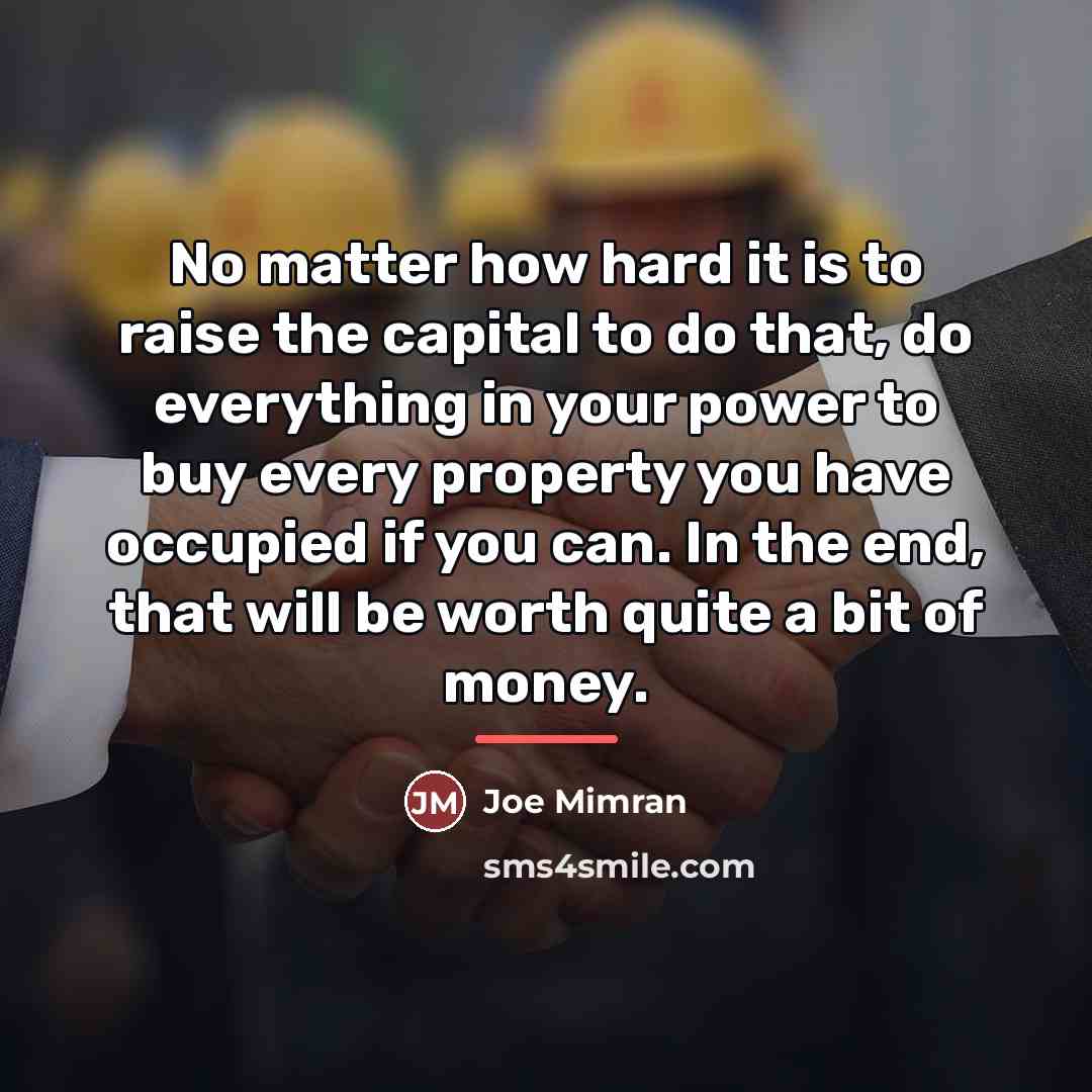 “No matter how hard it is to raise the capital…” quote by Joe Mimran