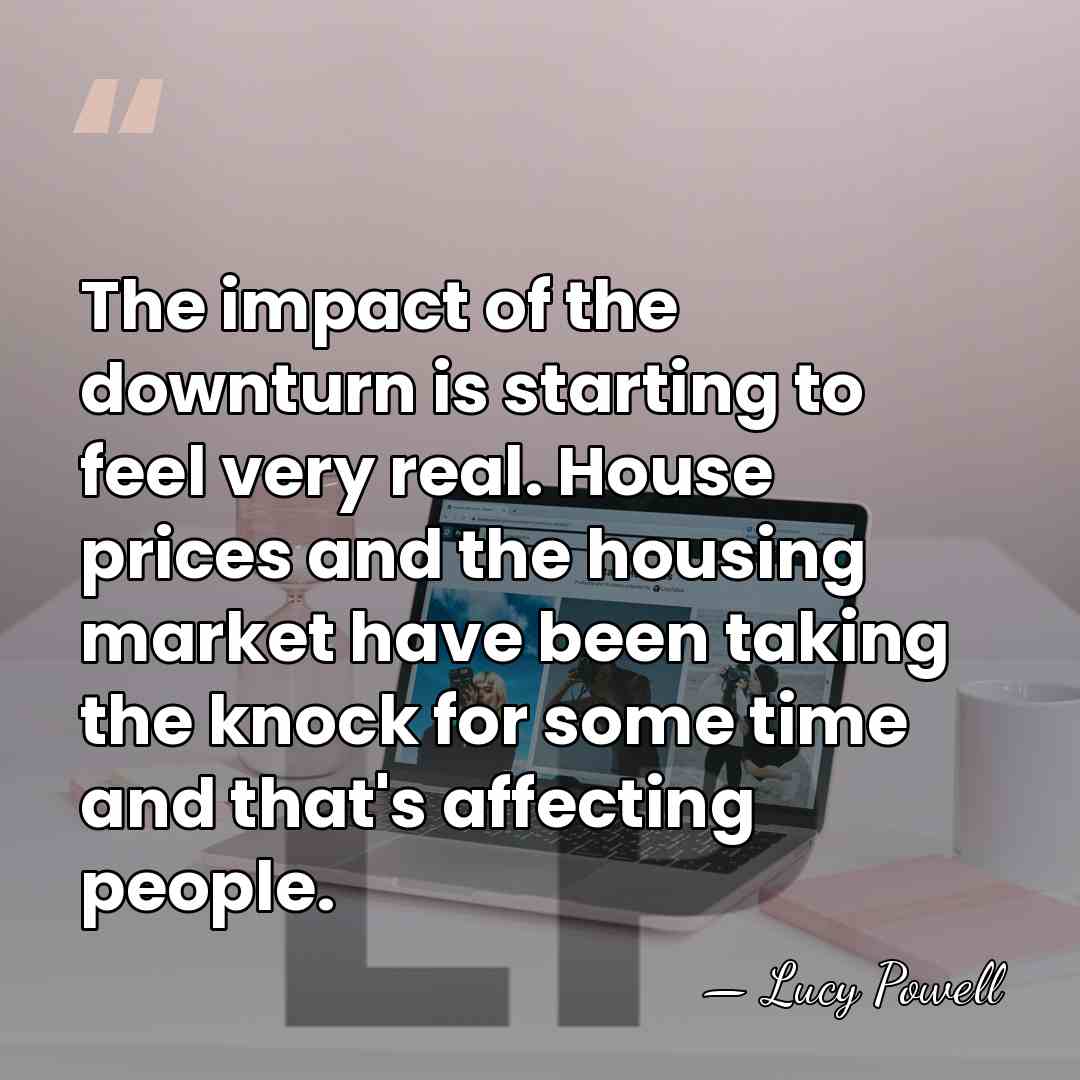 The impact of the downturn is starting to feel very real. House&hellip; - Lucy Powell