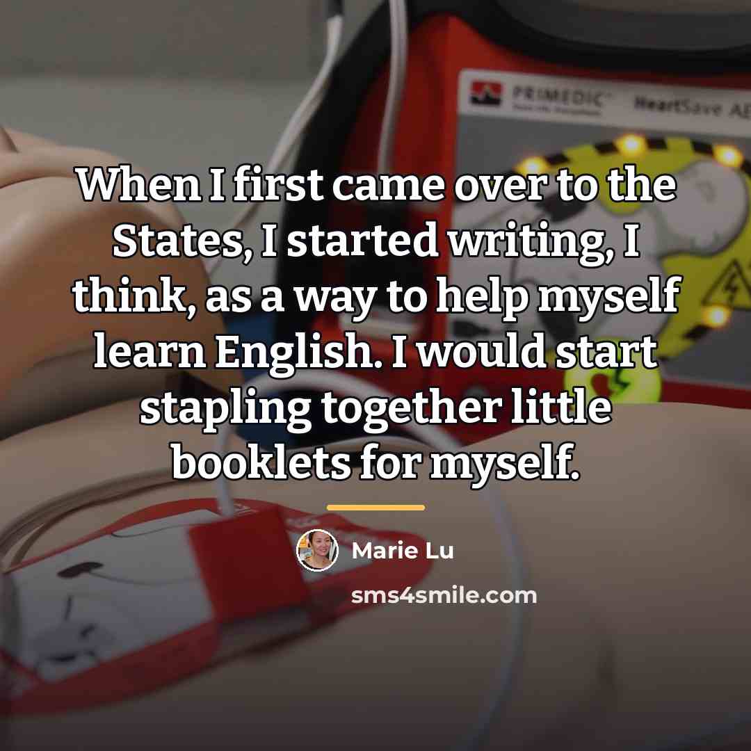 “When I first came over to the States, I started…” quote by Marie Lu