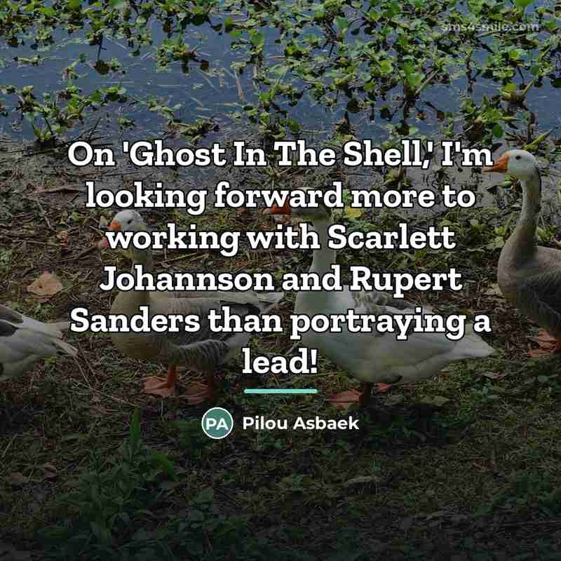 “On 'Ghost In The Shell,' I'm looking forward more to…” quote by Pilou Asbaek