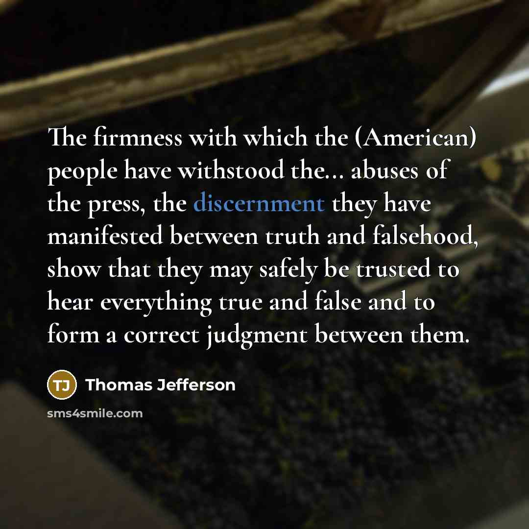 “The firmness with which the (American) people have withstood the...…” quote by Thomas Jefferson