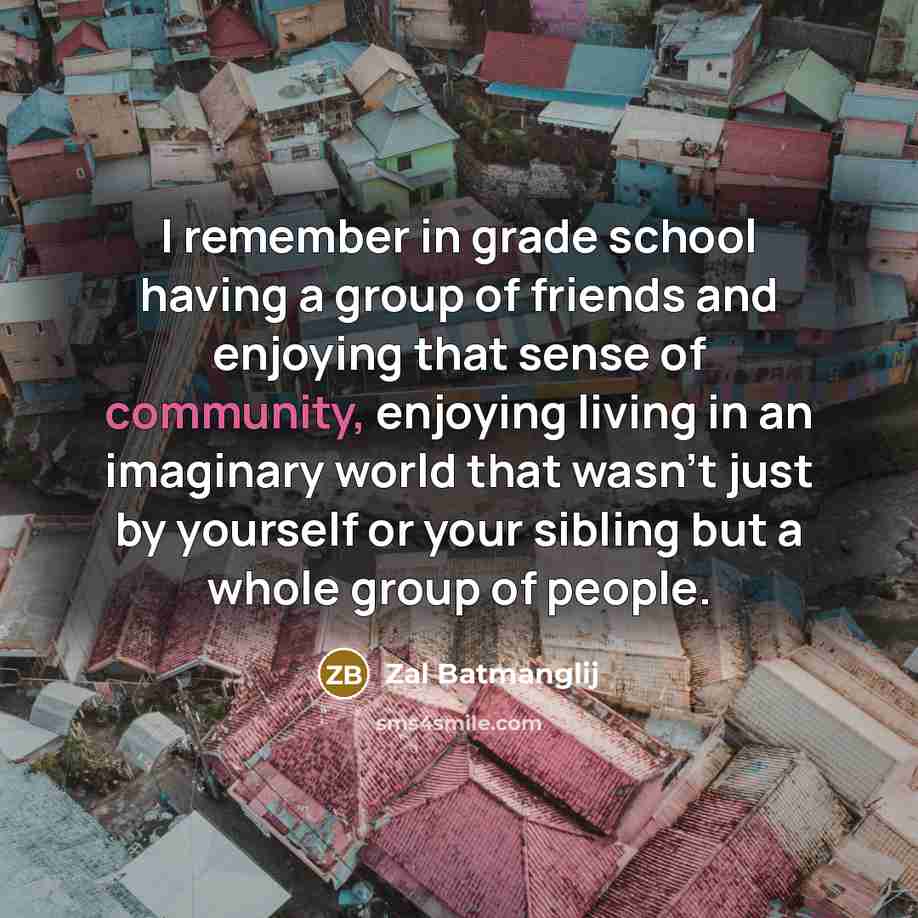 “I remember in grade school having a group of friends…” quote by Zal Batmanglij
