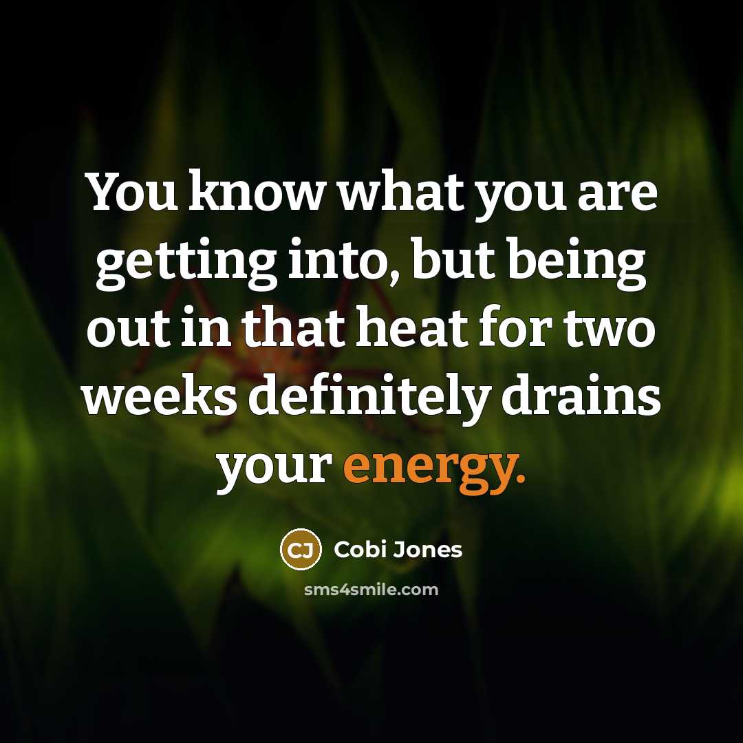 “You know what you are getting into, but being out…” quote by Cobi Jones