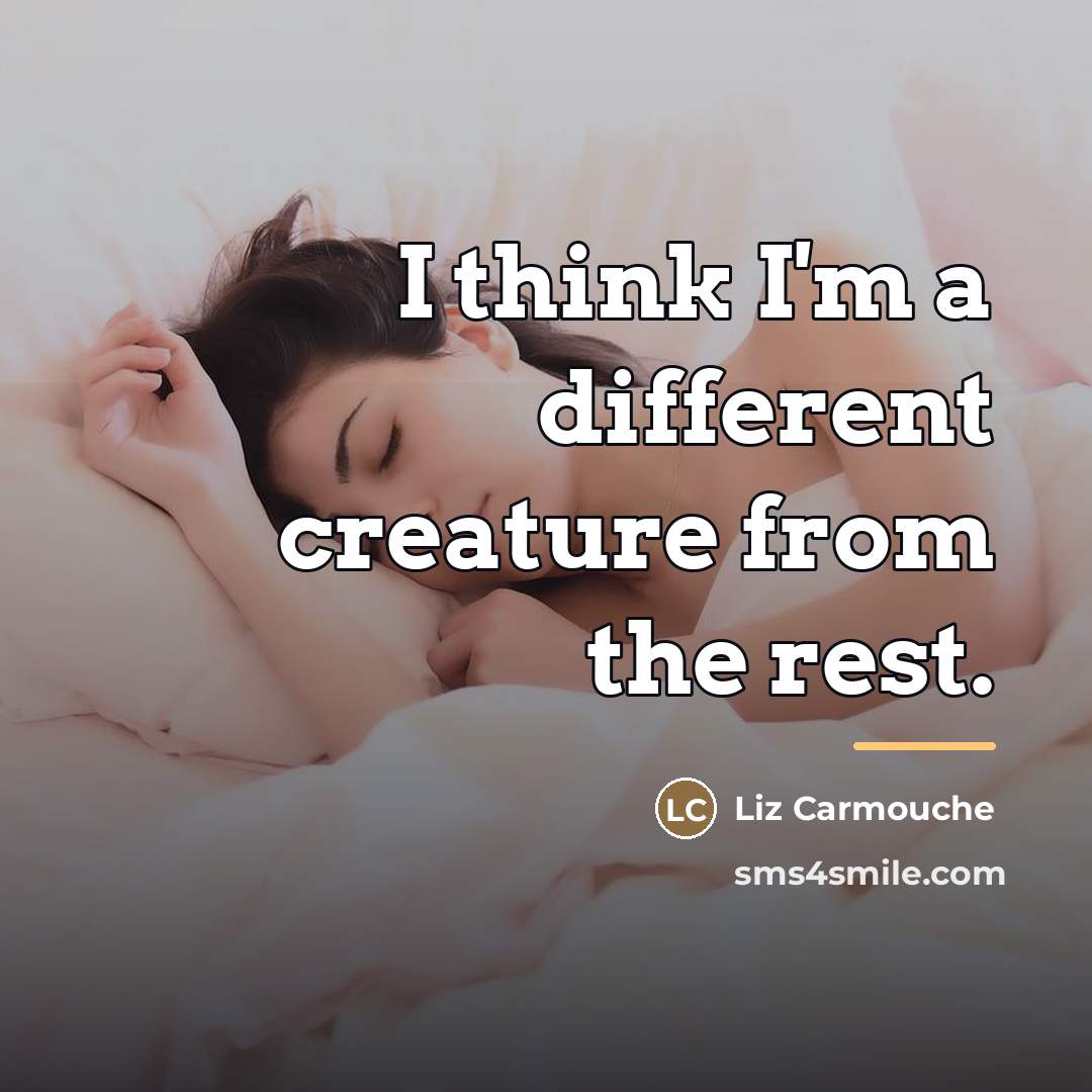 “I think I'm a different creature from the rest.…” quote by Liz Carmouche
