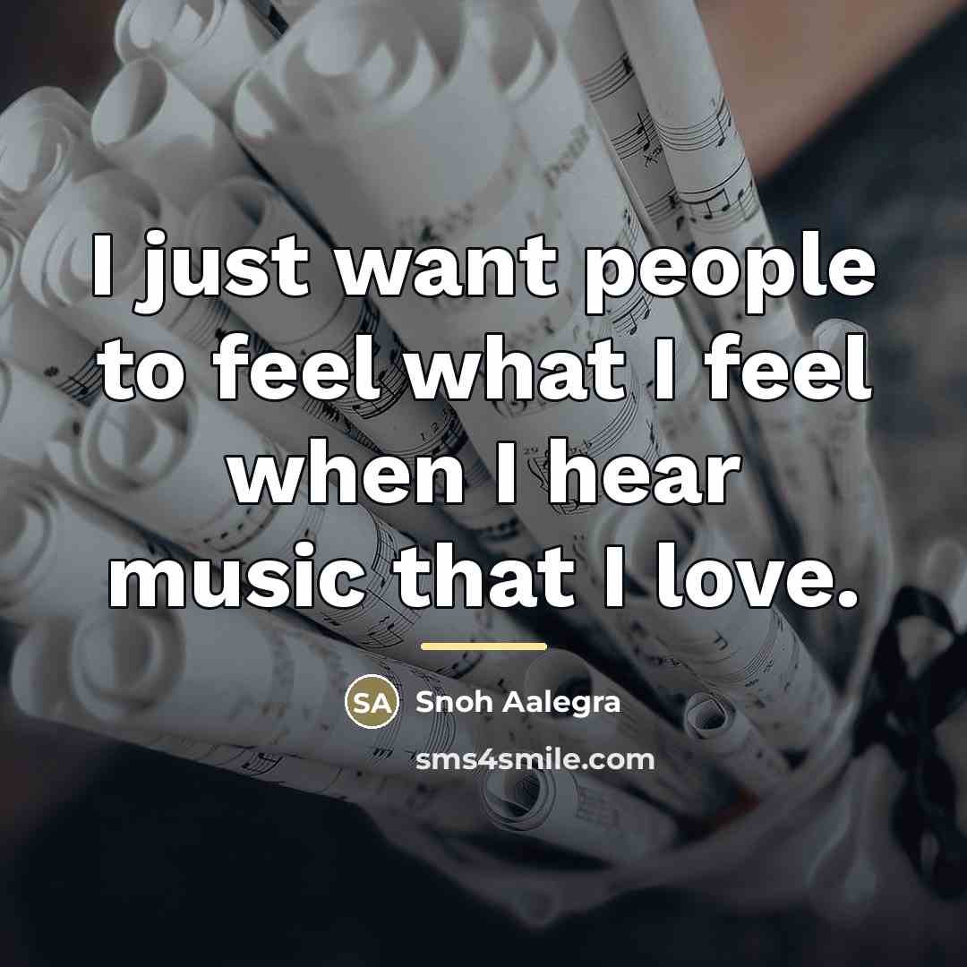 “I just want people to feel what I feel when…” quote by Snoh Aalegra