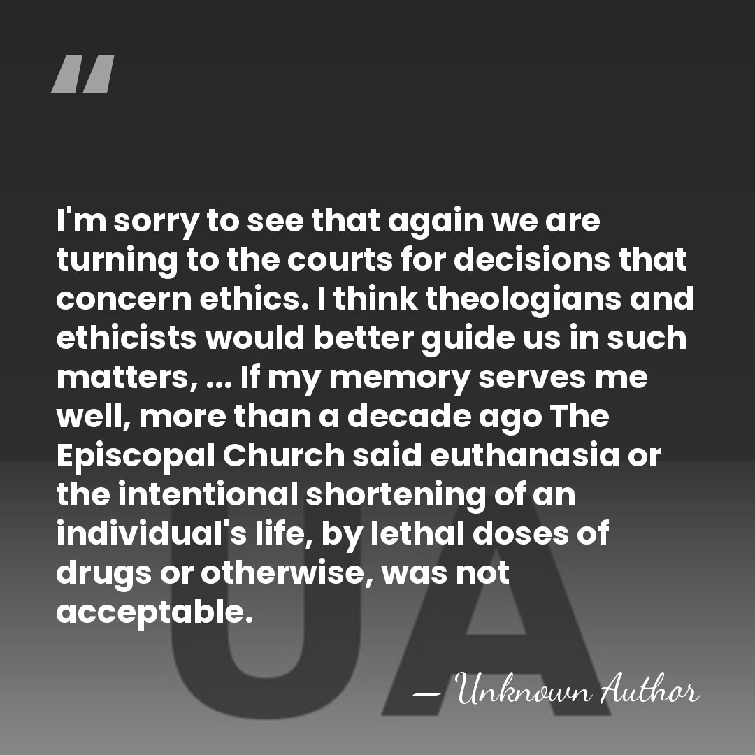 I'm sorry to see that again we are turning to the courts&hellip; - Unknown Author